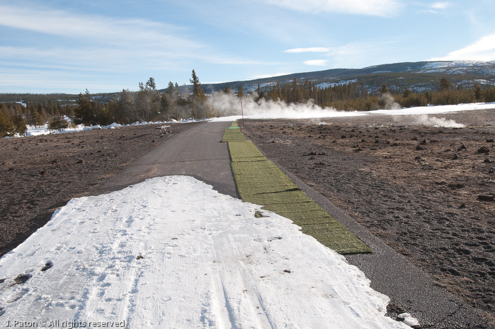 Astroturn for Cross Country Skiers   Old Faithful Area, Yellowstone National Park, Wyoming