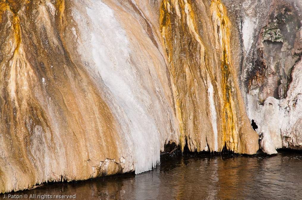 Outflow into the Firehole River   Old Faithful Area, Yellowstone National Park, Wyoming