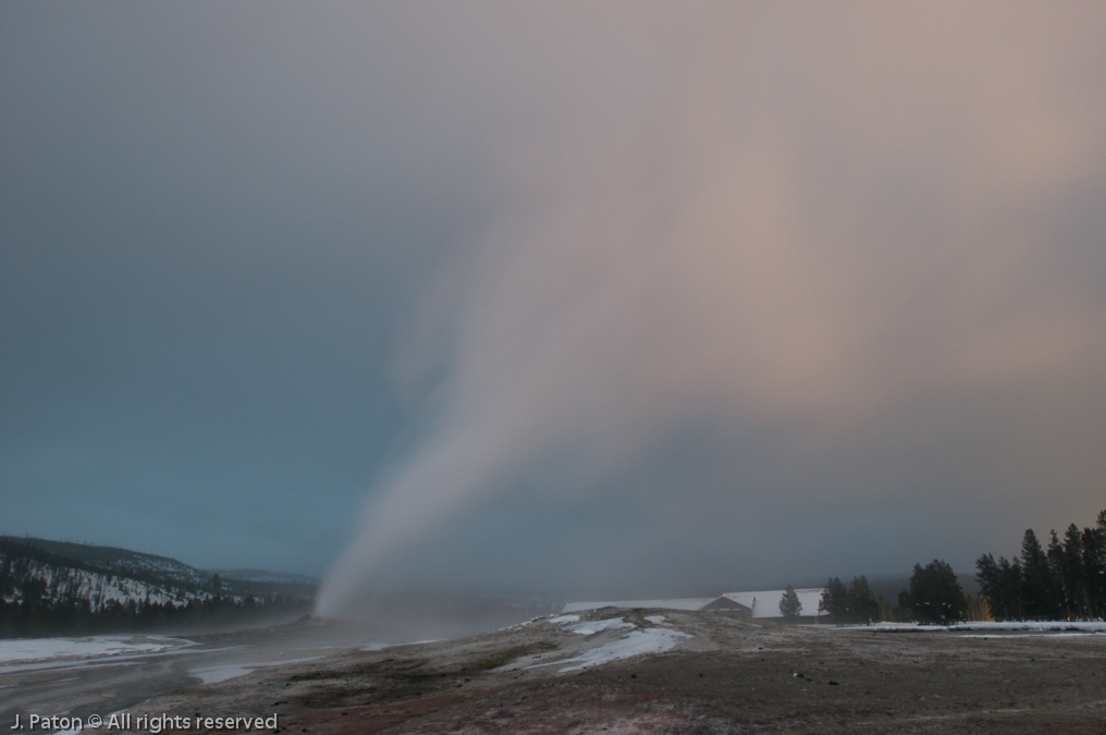 Old Faithful Geyser Long Exposure   Old Faithful Area, Yellowstone National Park, Wyoming
