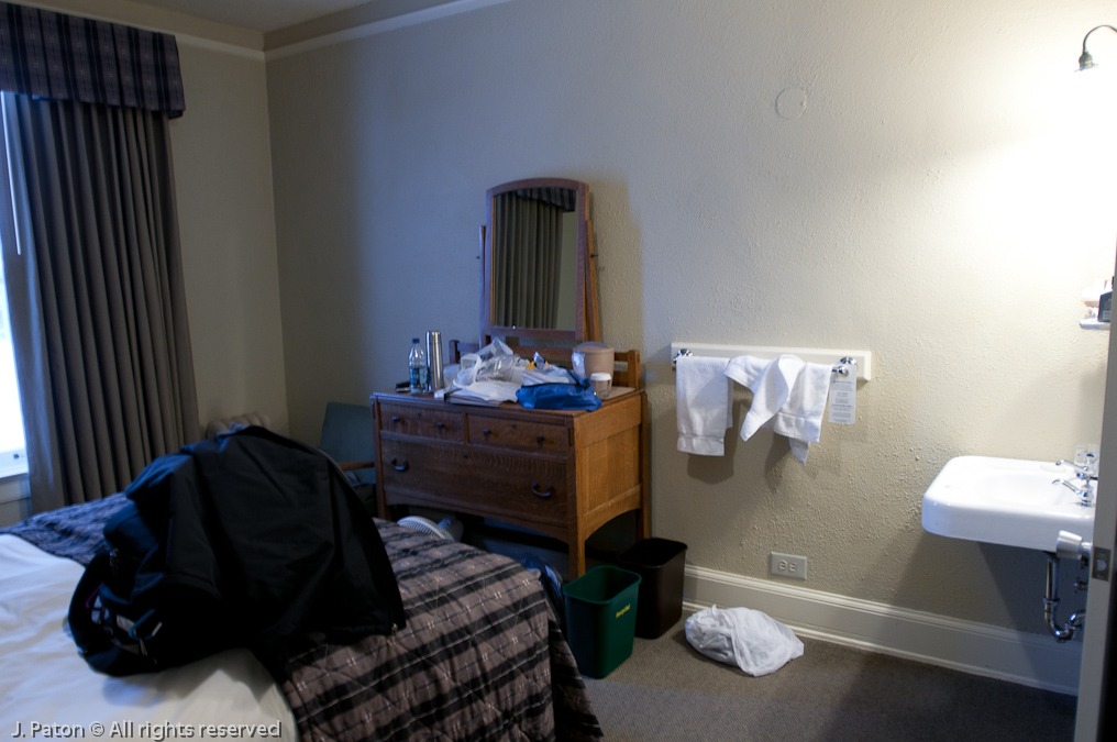 Room at Mammoth Hot Springs Hotel   Mammoth Hot Springs Hotel, Yellowstone National Park, Wyoming