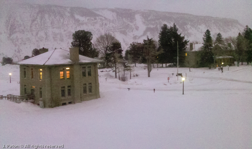 Mammoth Hotel Room View   Mammoth Hot Springs Hotel, Yellowstone National Park, Wyoming
