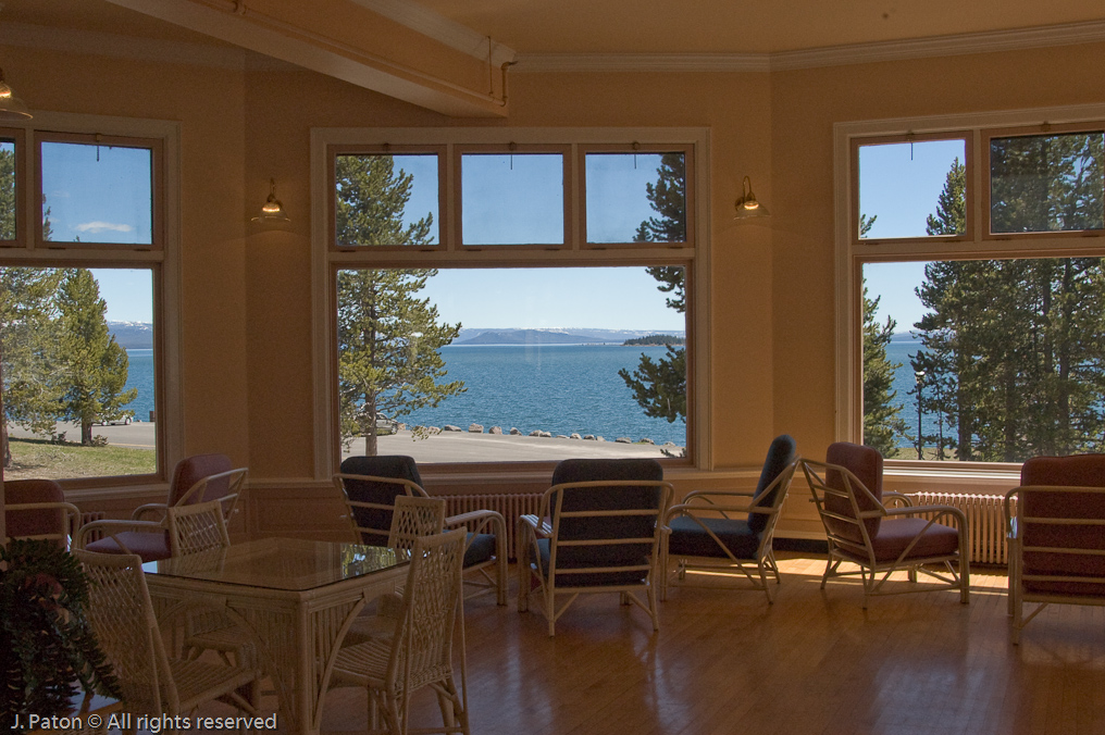 Lake Yellowstone View from the Lake Hotel   Yellowstone National Park, Wyoming